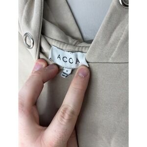 ACOA Mens Tan Raglan Sleeve Longline Hoodie Sweatshirt Small Sand